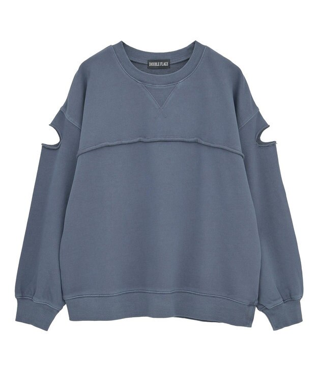 Green Parks ・ＤＯＵＢＬＥ　ＦＬＡＧＳ　カットオフピグメントスウェ Navy