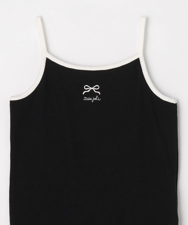 ANY KIDS テレコ キャミソール ブラック