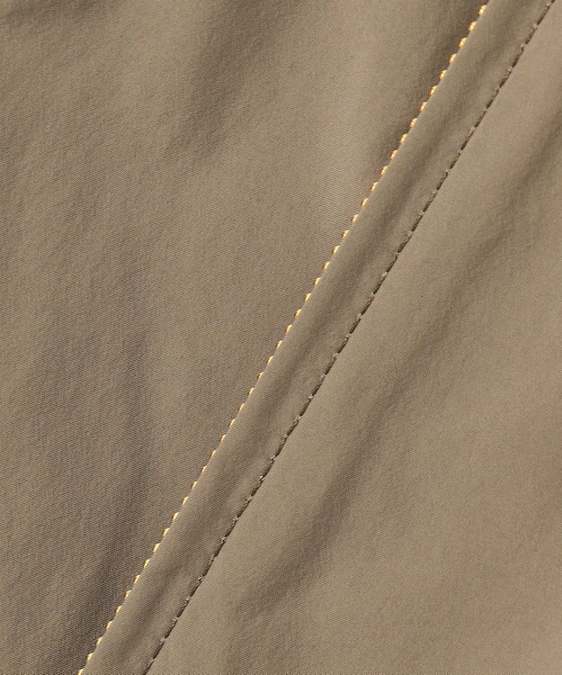 23区 L 【撥水加工】ソフトメモリータフタ ミドル丈 ブルゾン ライトカーキ系