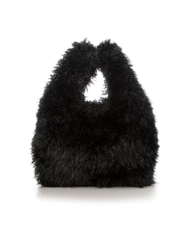 UNBILLION カシュカシュ cachecache / シャギーエコファーショッパーバッグ ブラック