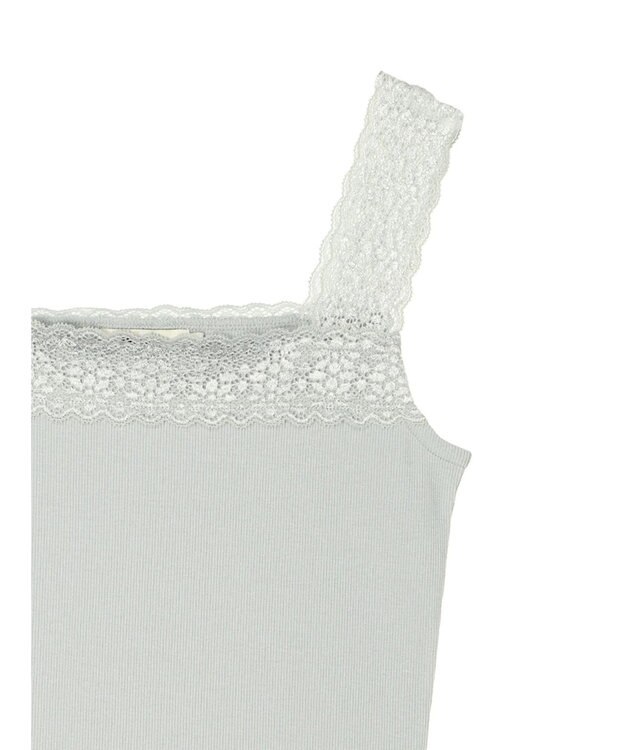 earth music&ecology レーススクエアキャミソール Mint