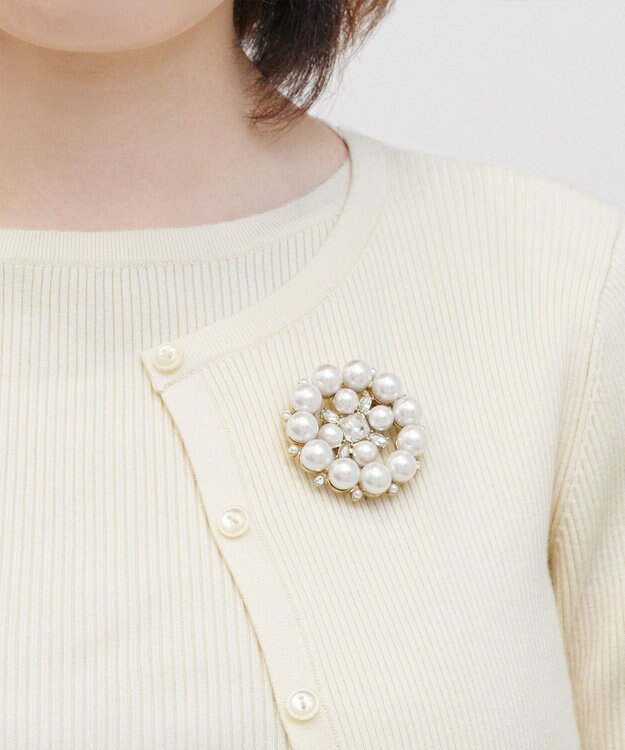 TOCCA PEARL BIJOUX SET BROOCHNECKLACE 3WAYブローチネックレス ゴールド系