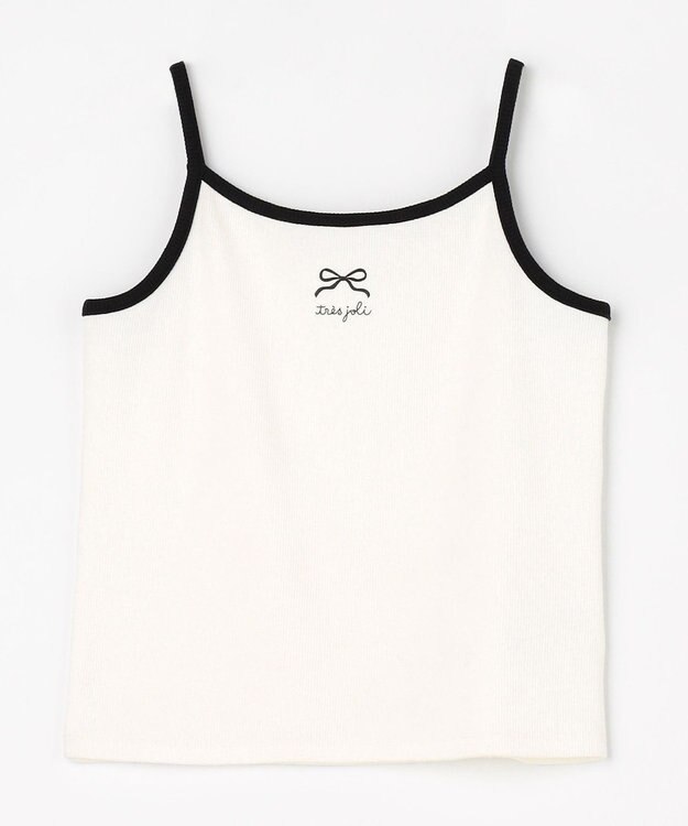 ANY KIDS テレコ キャミソール オフホワイト