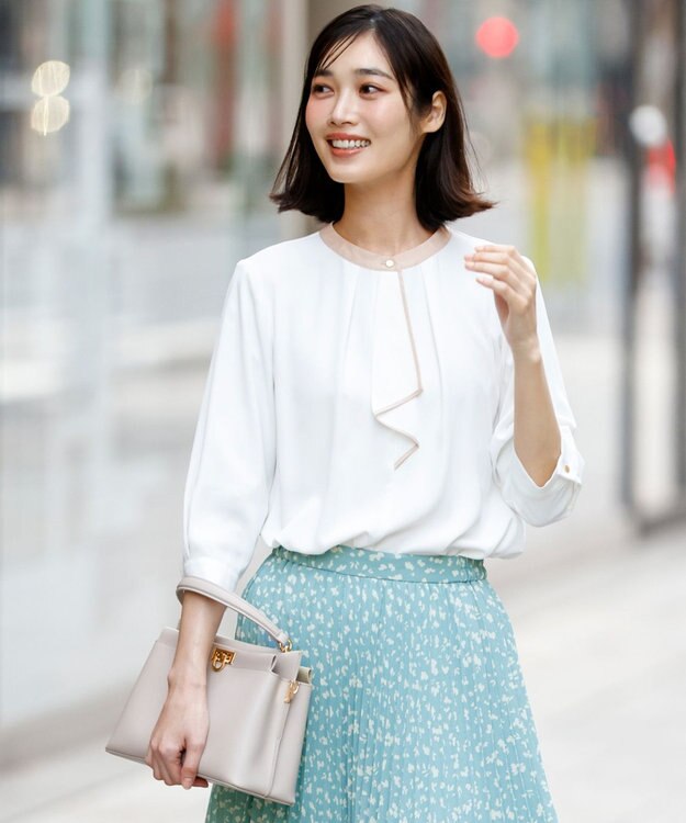 ANY SIS ボウタイツイル ブラウス オフ