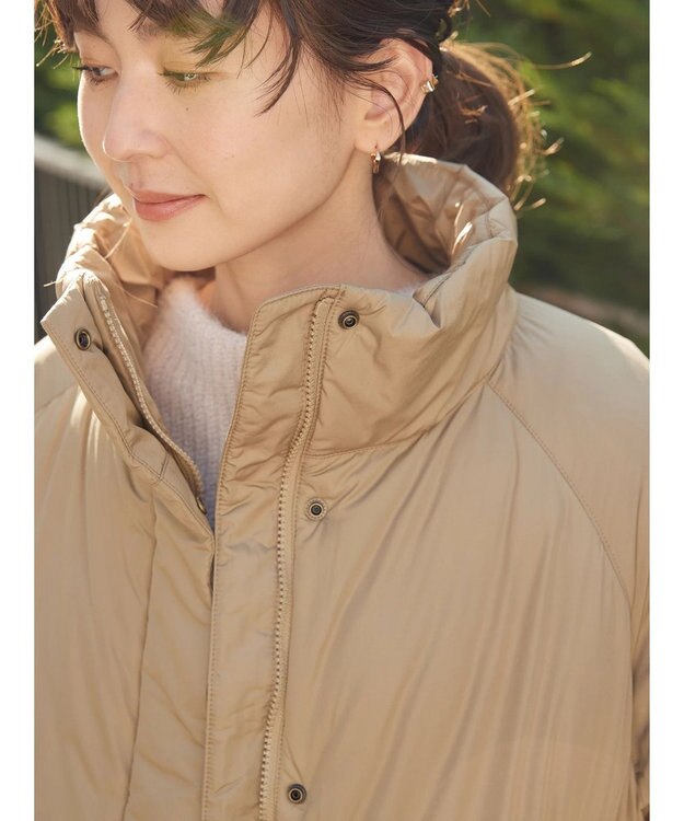 AMERICAN HOLIC キルポカスタンド中綿コート Beige