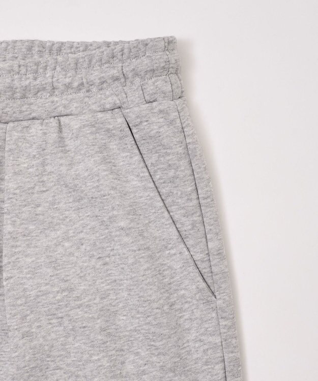 WEGO 【ウエストゴム/MLサイズ展開/ユニセックス着用ITEM】ボンディングワイドスウェットパンツ 杢グレー