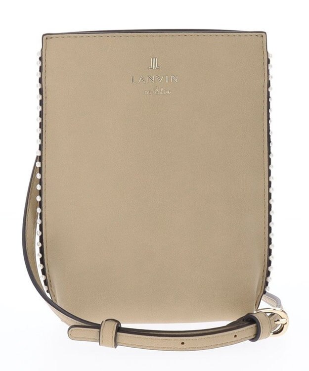 LANVIN en Bleu ぺルラ ミニショルダー ベージュ