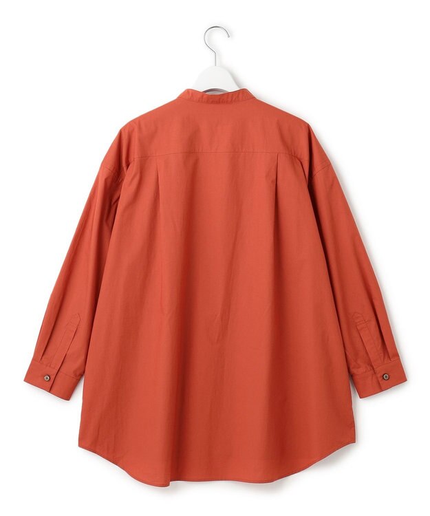 J.PRESS YORK STREET 【WOMEN】コットンバンドカラー ブラウス オレンジ系