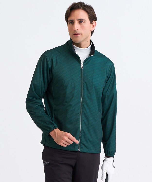 23区GOLF 【MEN】エアリージャージ ストレッチライトブルゾン ダークグリーン系5