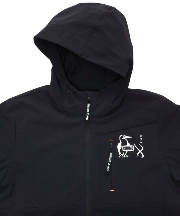 CW-X 【WOMEN】 CW-X 【CHUMS (チャムス)コラボ】 レディーストップス ジャケット はっ水(本体) フードつき(ドローコードで調整可能) 長袖 UVカット率90％以上（本体） レディース LNY530 /ワコール ブラック