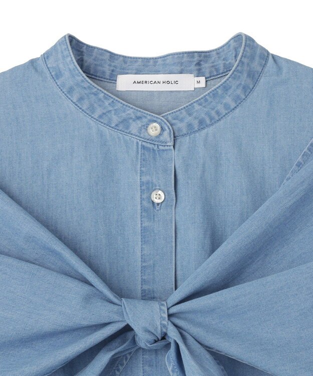 AMERICAN HOLIC スカーフセットデニムシャツ Light Indigo