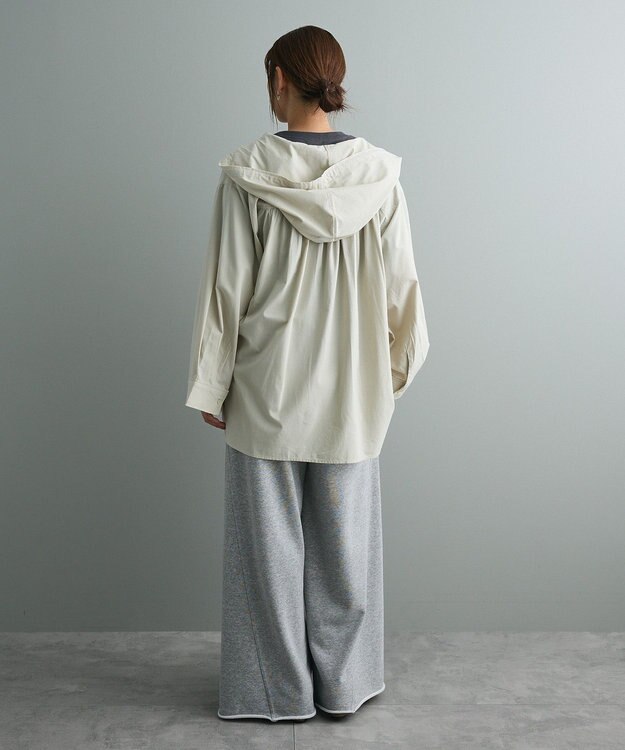 CRAFT STANDARD BOUTIQUE フーディーオーバーサイズシャツ Sax