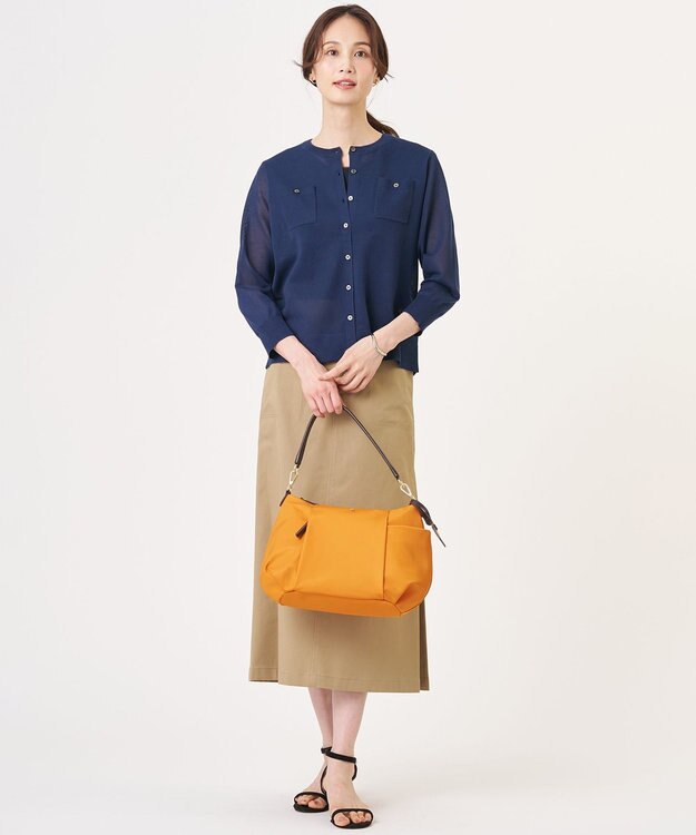 J.PRESS LADIES 【新色登場！・WEB限定カラーあり・2way】ナイロン ショルダー バッグ 【WBE限定】オレンジ系