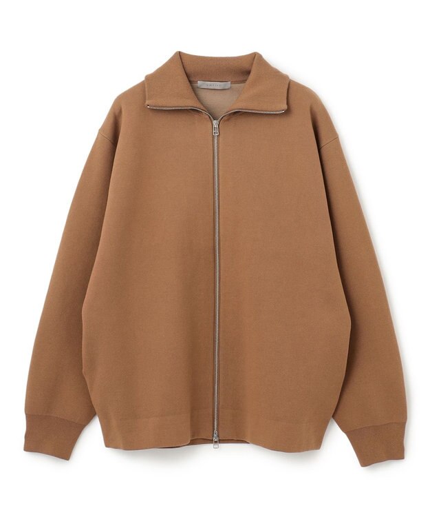 UNFILO MENS 【男女兼用/新色追加】スウェットライク ジップ タートルネックニット [24年秋冬商品] ベージュ