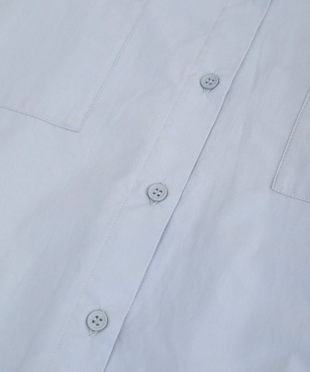 CRAFT STANDARD BOUTIQUE フーディーオーバーサイズシャツ Sax