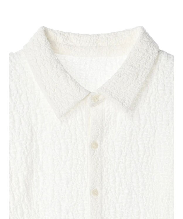 Green Parks AnriettMusee ふくれジャガードシャツ Off White