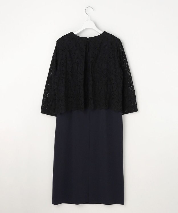 自由区 S 【カタログ掲載】トリアセダブルクロスレース ワンピース ネイビー