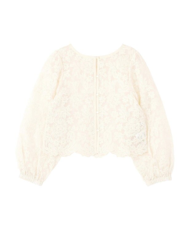 AMERICAN HOLIC 【前後2WAY】シアーレースブラウス Ivory