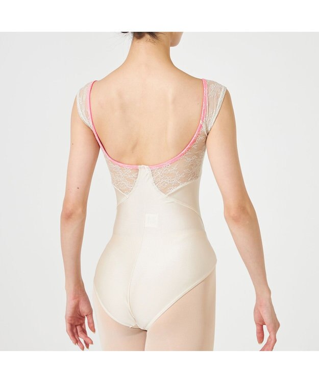 Chacott フレンチスリーブレオタード ハニーベージュ