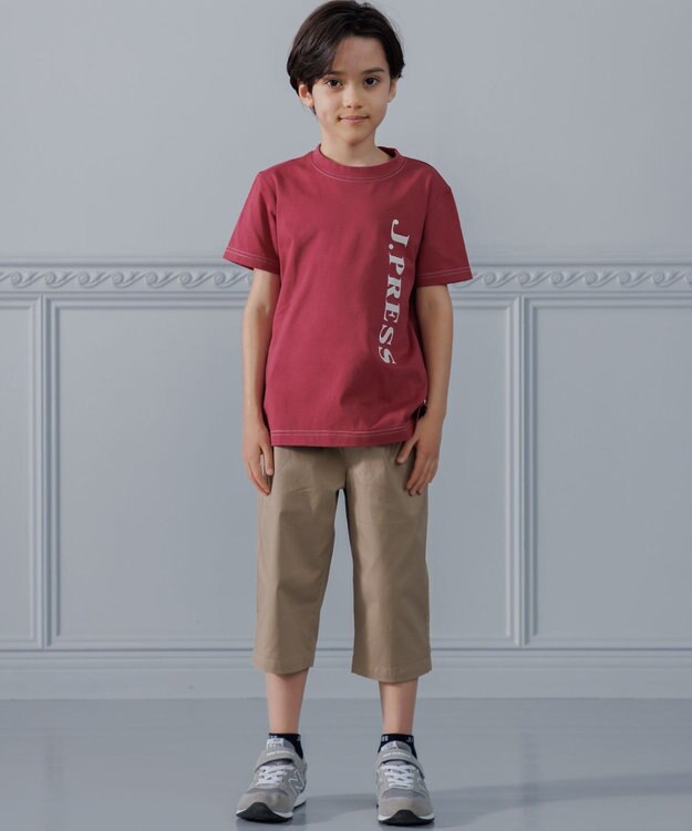 J.PRESS KIDS 【90-130cm】ブランドロゴ ベーシック 半袖Ｔシャツ レッド