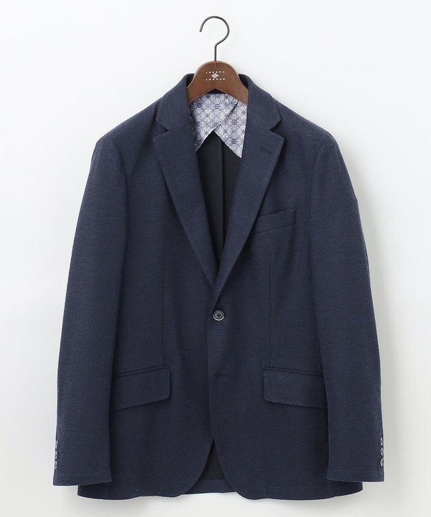 JOSEPH ABBOUD 【JAPAN FABRIC】ジャージー ジャケット ネイビー系