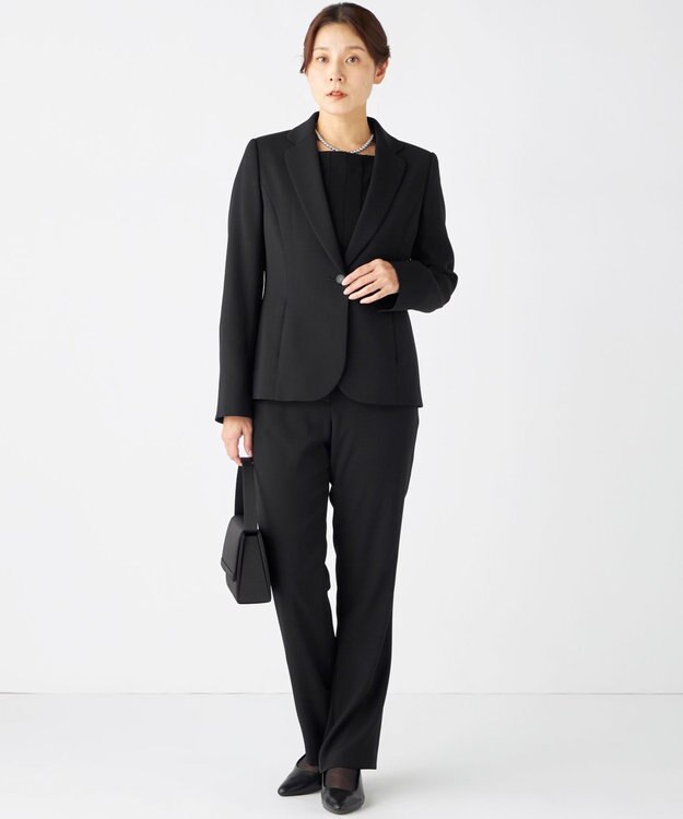 自由区 FORMAL 【ゆったりサイズも】テーラードジャケット ブラック系