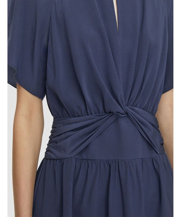 JOSEPH CDC ノットディテール　フレアードレス Harbour