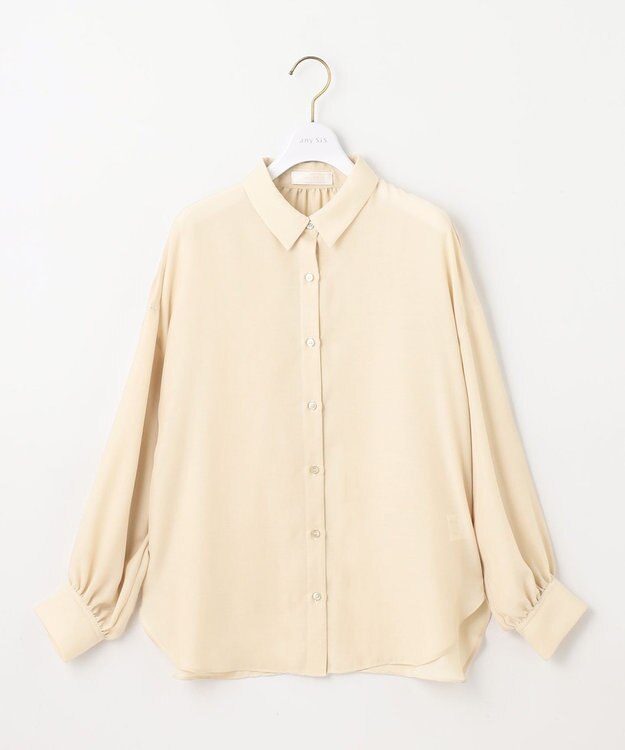 ANY SIS S 【接触冷感】シアー ブラウス ライトイエロー