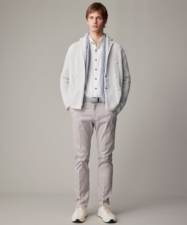 JOSEPH ABBOUD 【オリジナルオーガニック使用】JOE COTTON ストレッチオックス シャツ ホワイト系