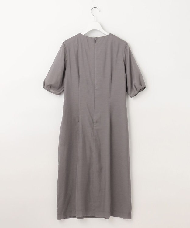 J.PRESS LADIES L 【WEB限定カラーあり・洗える】 ブライトスパンボイル ワンピース ライトグレー系