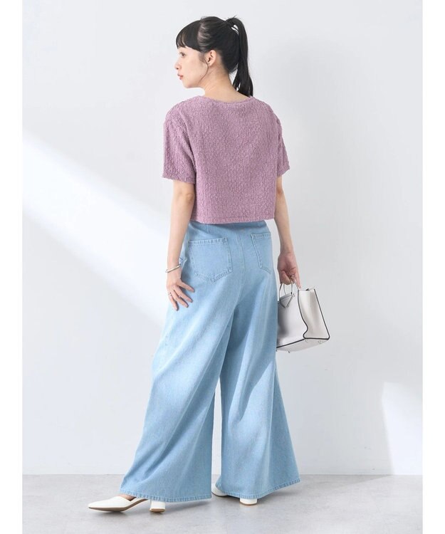 earth music&ecology ホイップ風ジャガードプルオーバー Pink