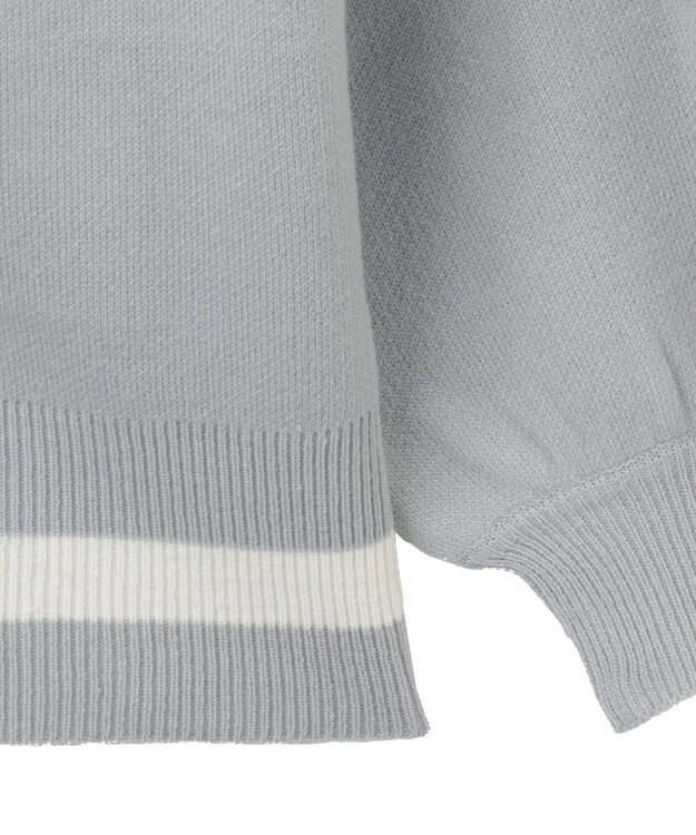 WEGO レタードカーディガン グレー