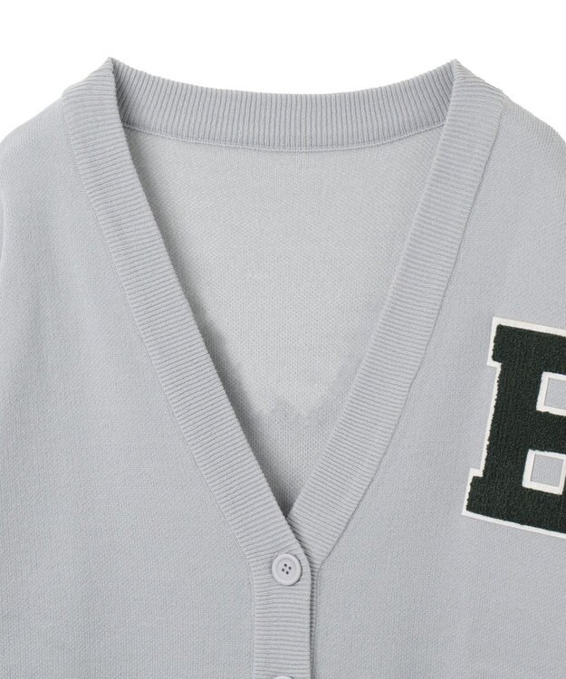 WEGO レタードカーディガン グレー