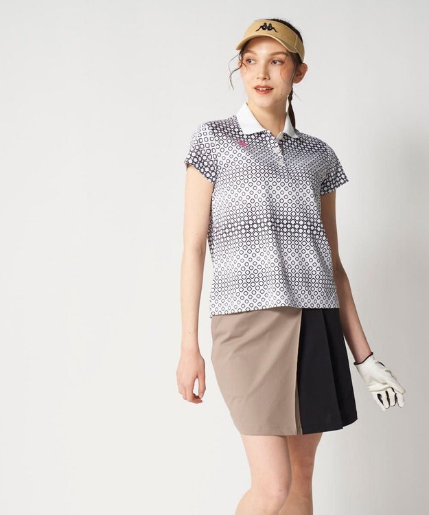 FILA GOLF／marie claire 【Kappa】半袖ポロシャツ ホワイト