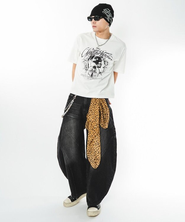 WEGO 【ユニセックス着用ITEM】ブリーチグラフィックT（SS） ホワイト