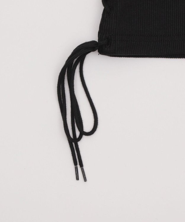 WEGO サイドレースアップグラフィックタンク ブラック