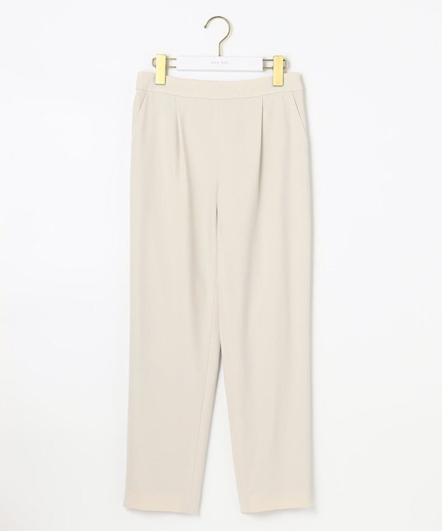 ANY SIS 【セットアップ対応】セレモニーダブルクロス テーパード パンツ ベージュ