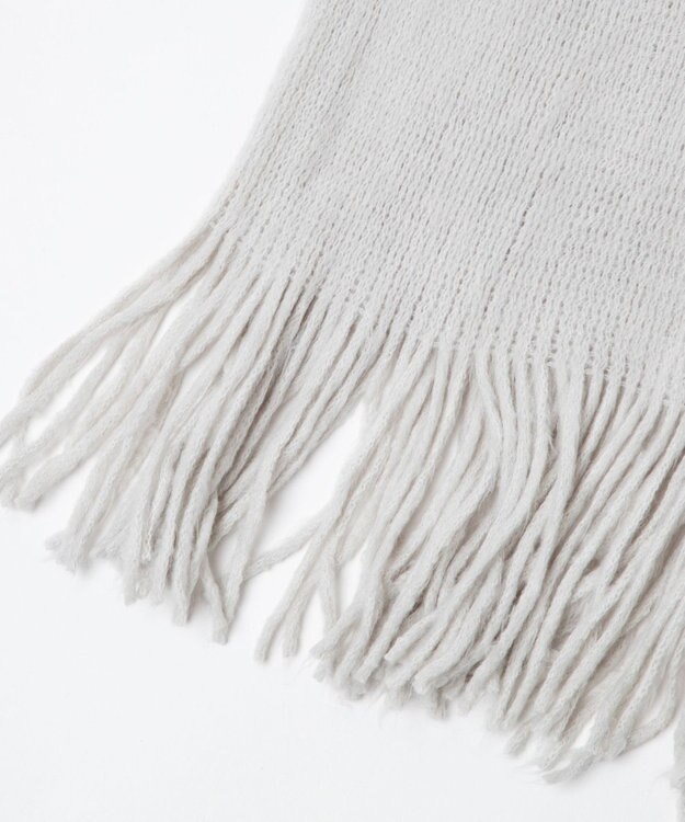 WEGO シャギーストール ライトグレー