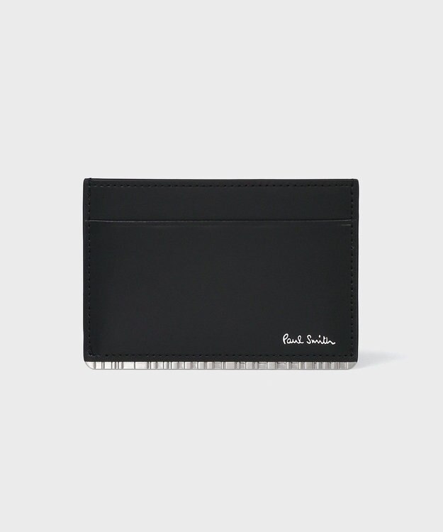 Paul Smith メタルシャドーストライプパスケース ブラック