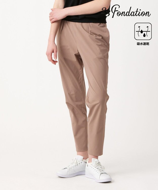 23区GOLF 【23Fondation/WOMEN】【吸水速乾】テーパード ジョガーパンツ ピンク系