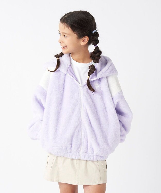 OP／FILA 【FILA】ボアジャケット/キッズ ラベンダー