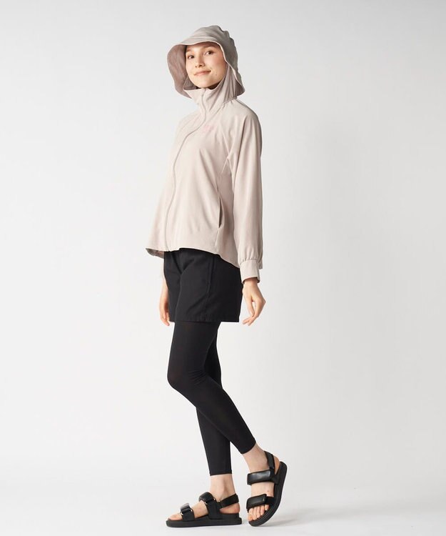 OP／FILA 【marie claire SPORT】帽子付きUVジャケット ベージュ
