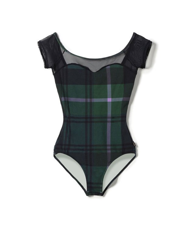 Chacott フレンチスリーブレオタード コバルトブループリント