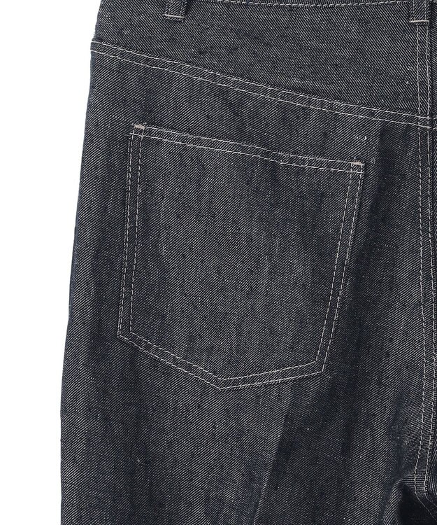 BEIGE， 【洗える】CUPHEA / センタープレス入りフレアパンツ Indigo