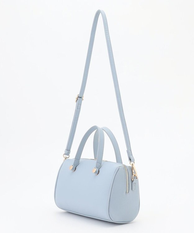 ANY SIS 【2WAY】メタルアクセント ボストンバッグ ライトブルー