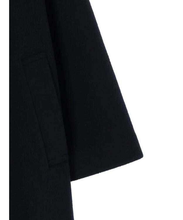 Green Parks ビーバー調テーラードカラーコート Navy