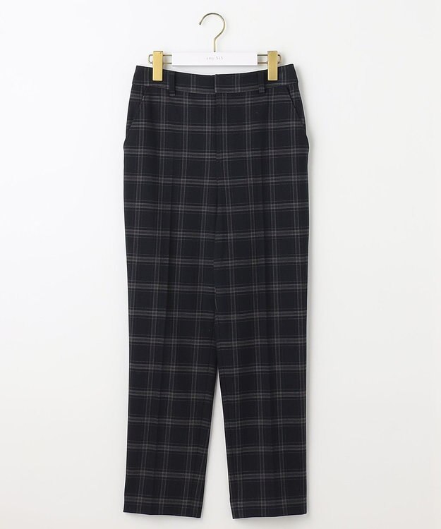 ANY SIS 【保温性あり/洗える】サーモ 2WAYストレッチ テーパード パンツ ネイビーベース