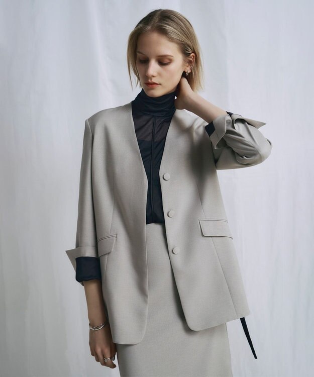 ICB 【WEB＆一部店舗限定】 SerikaWorsted ジャケット ベージュカーキ系