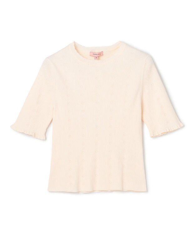 TOCCA 【星風まどかコラボ】STELLA BREEZE KNIT プルオーバー アイボリー系