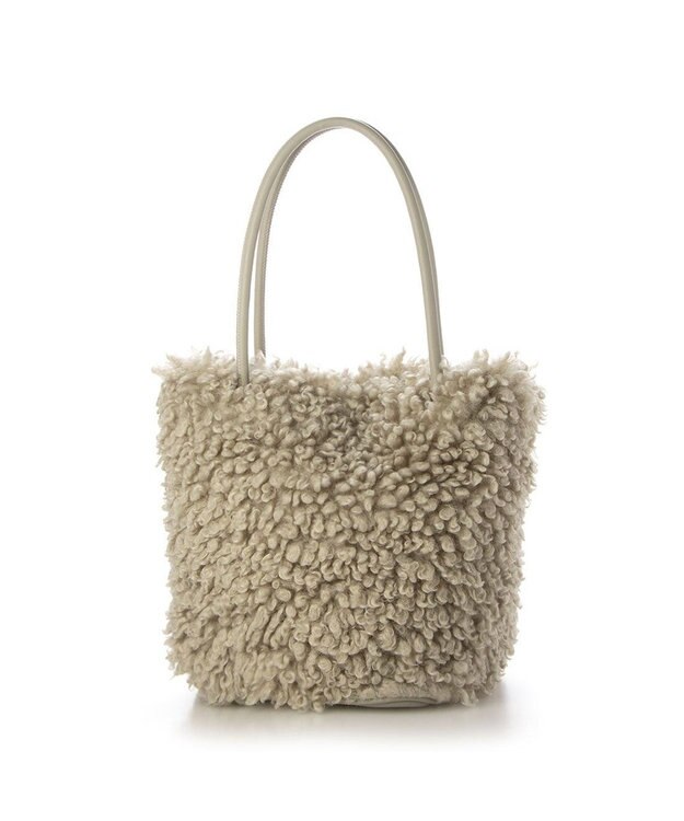 UNBILLION カシュカシュ cachecache / フェイクムートンハトメトートバッグ GY